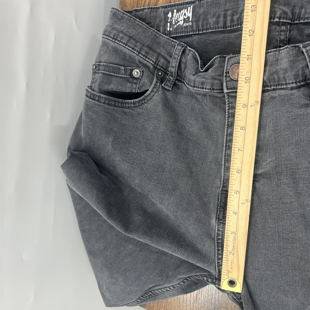 Mugsy Jeans Mens 38x33 Black Gray Willys FLX3NDG Stretch Flex Denim Pants - Picture 10 of 13